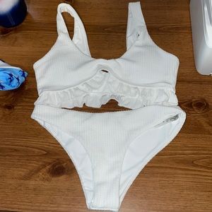 White swimsuit